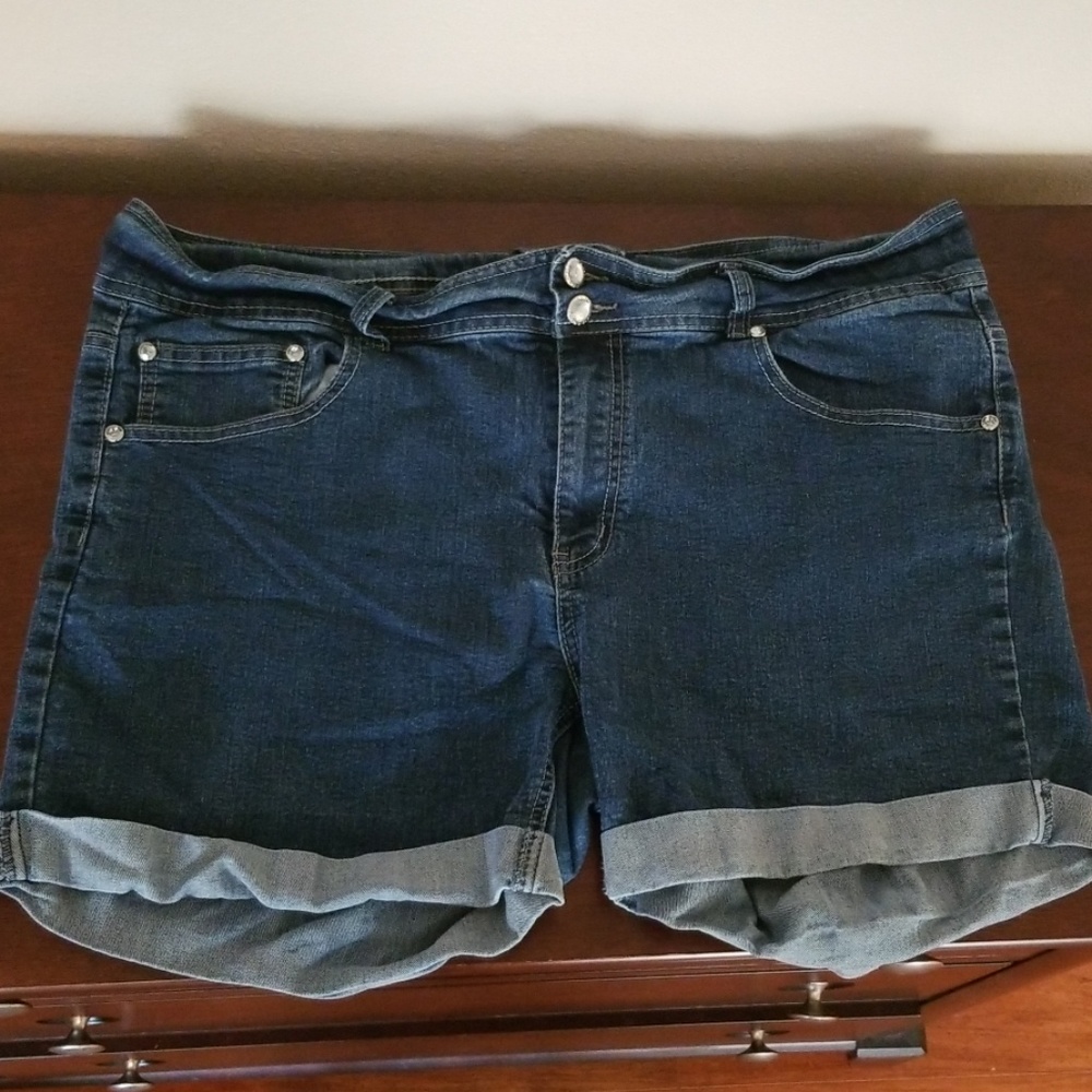 Bedazzled Jean Shorts